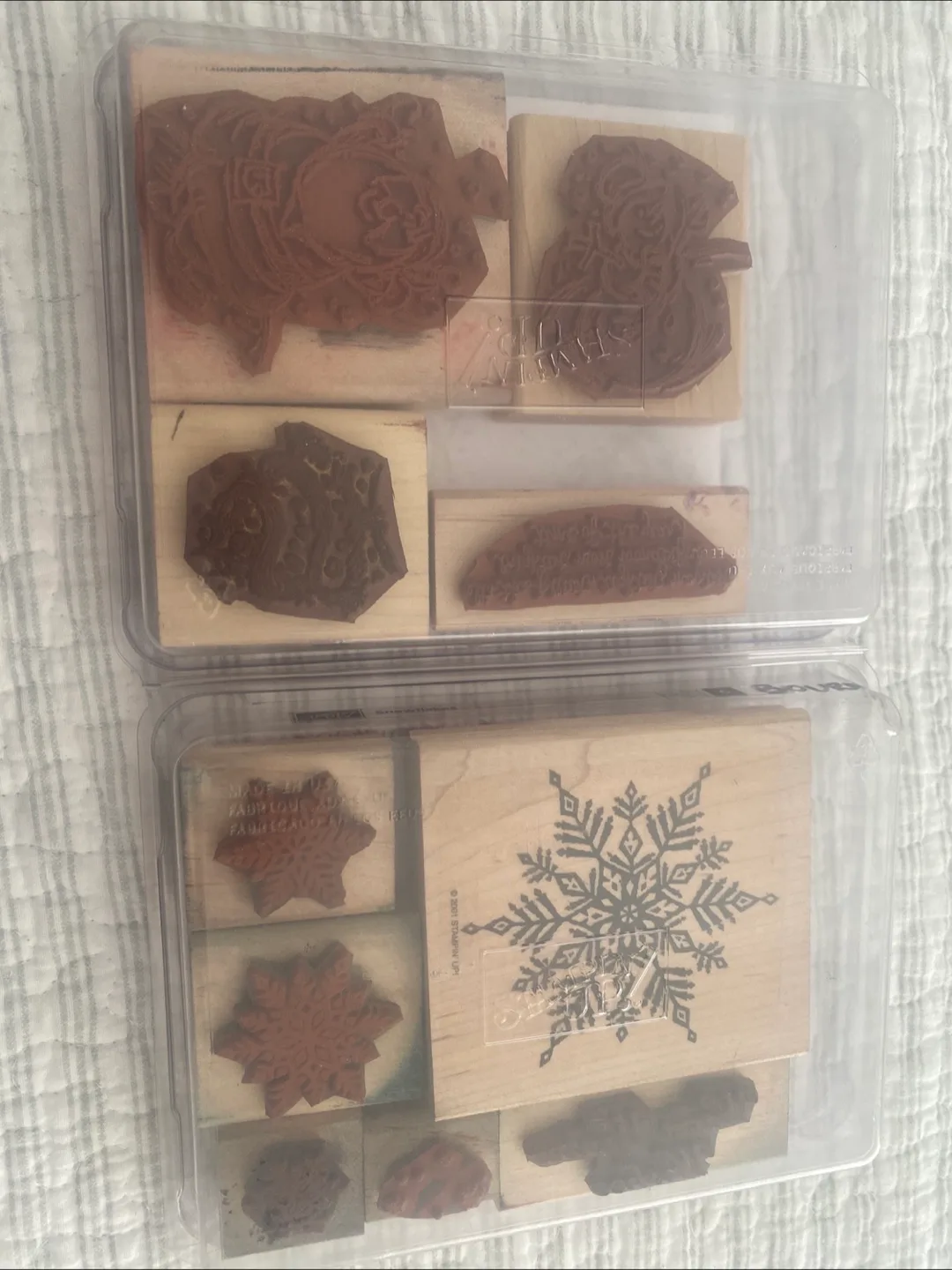 Stampin' Up! Rubber Stamp Sets- Winter/Christmas image indicator(2)