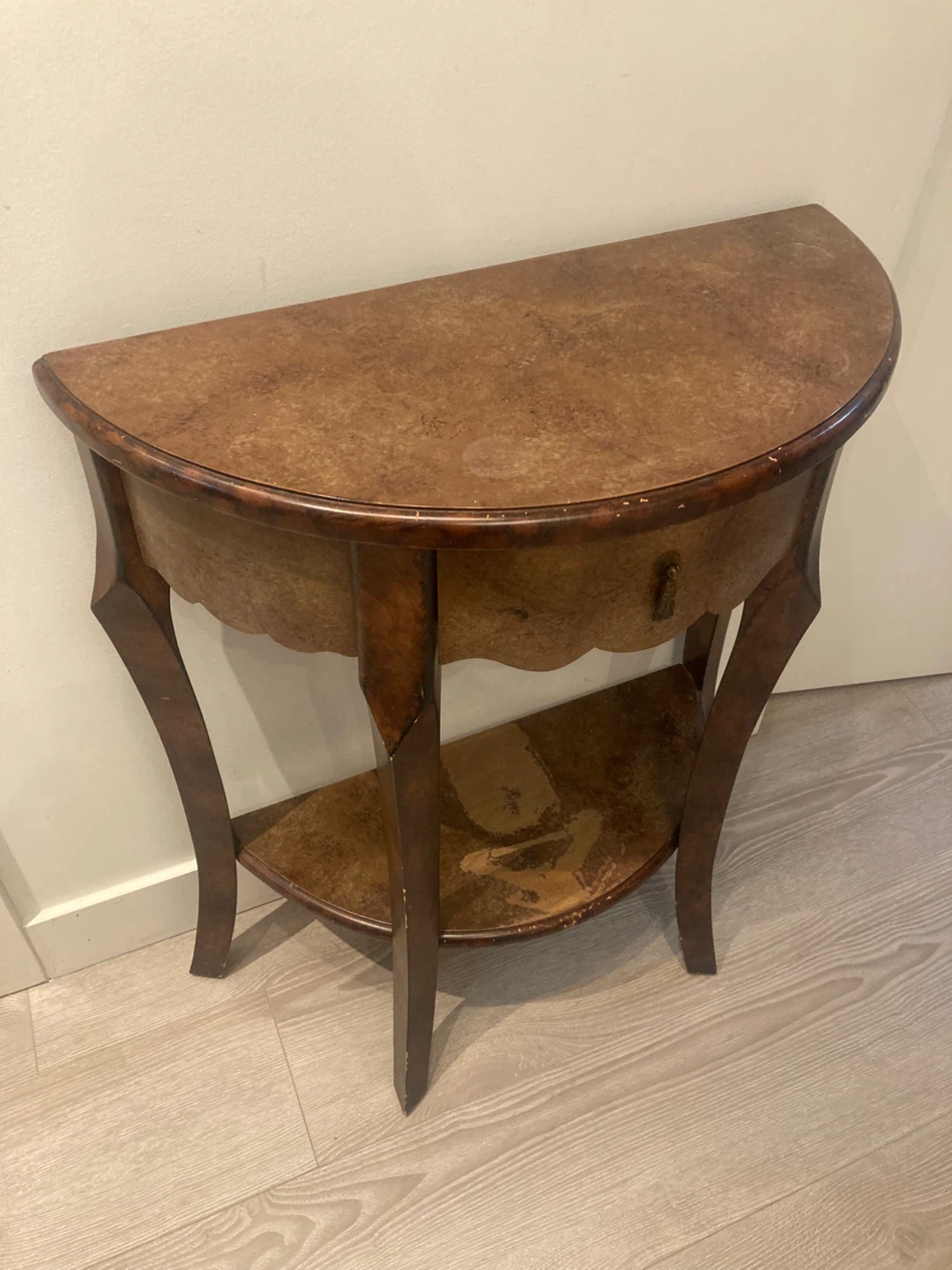 Half-Moon Shaped Accent Table