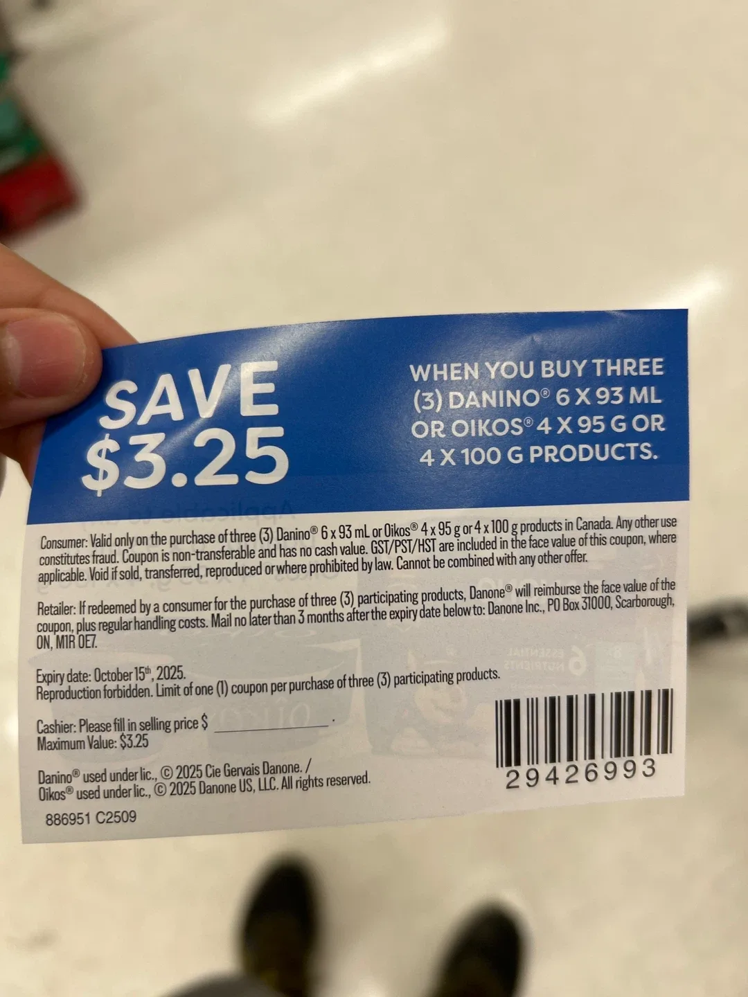 Save $3.25 on Danino or Oikos Yogurt image indicator(2)