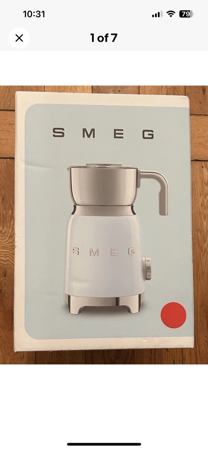 Smeg Retro 50's Style Milk Frother Red New With Box
