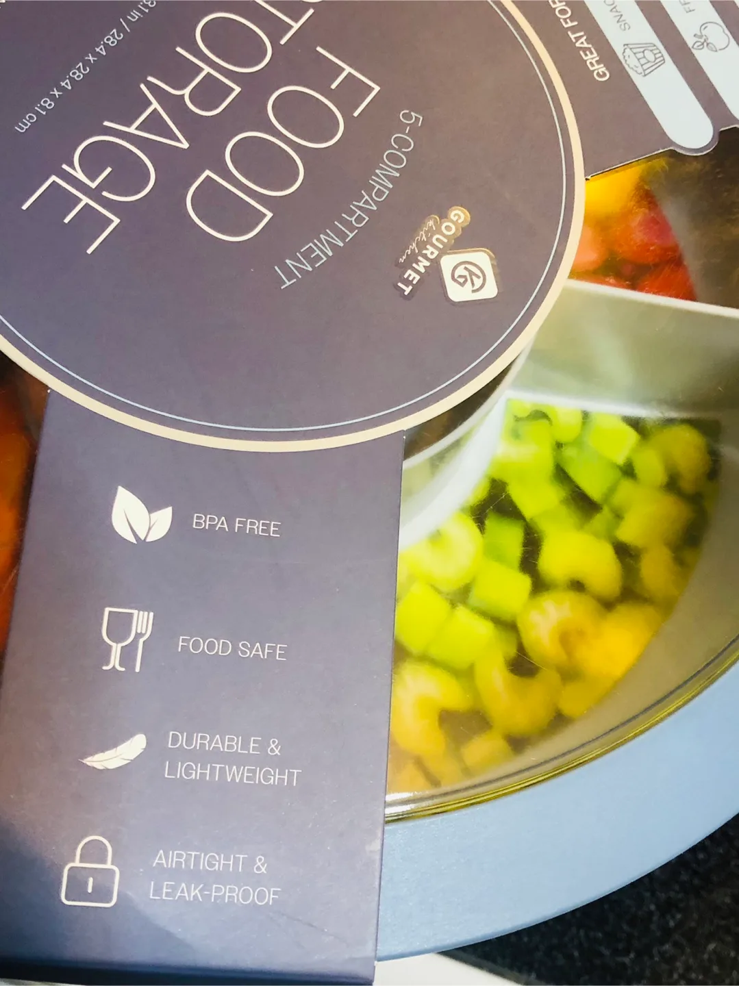 NEW Gourmet 5-Compartment Food Storage image indicator(4)