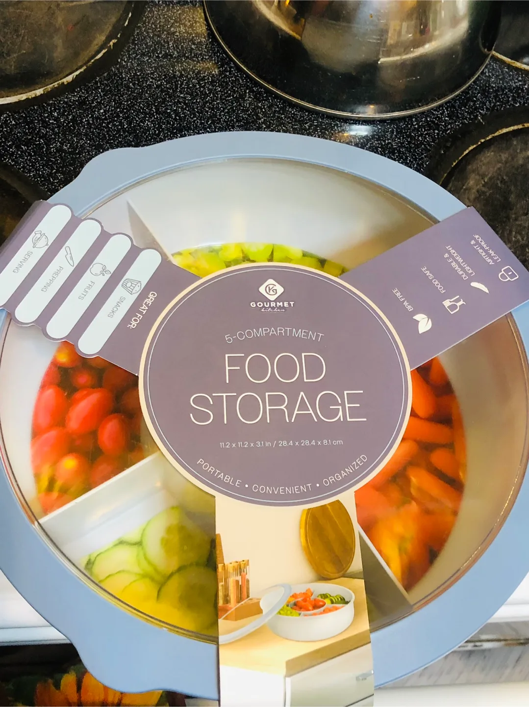 NEW Gourmet 5-Compartment Food Storage image indicator(2)