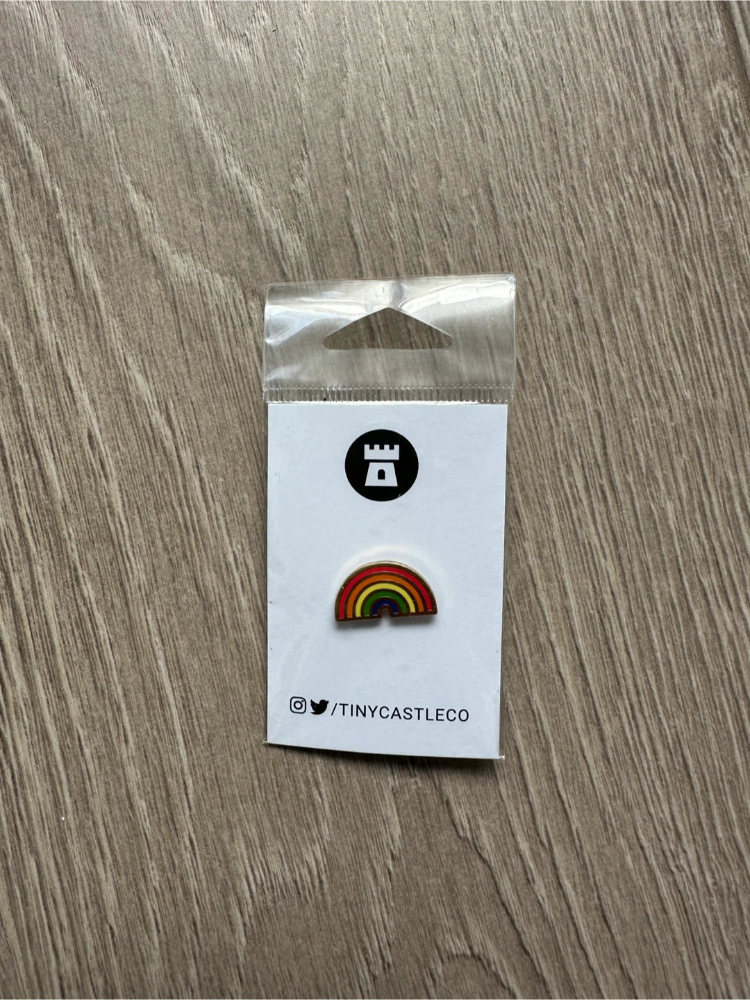 NEW Tiny Castle Co Rainbow Enamel Pin