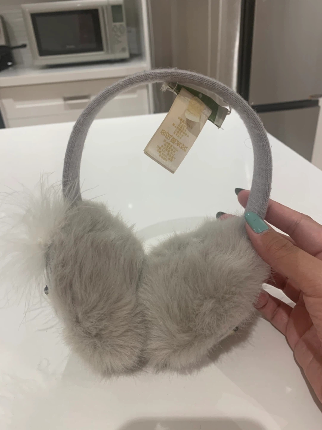 🦉 Preloved Kate Spade Owl Earmuffs - Grey 🦉 - photo 3