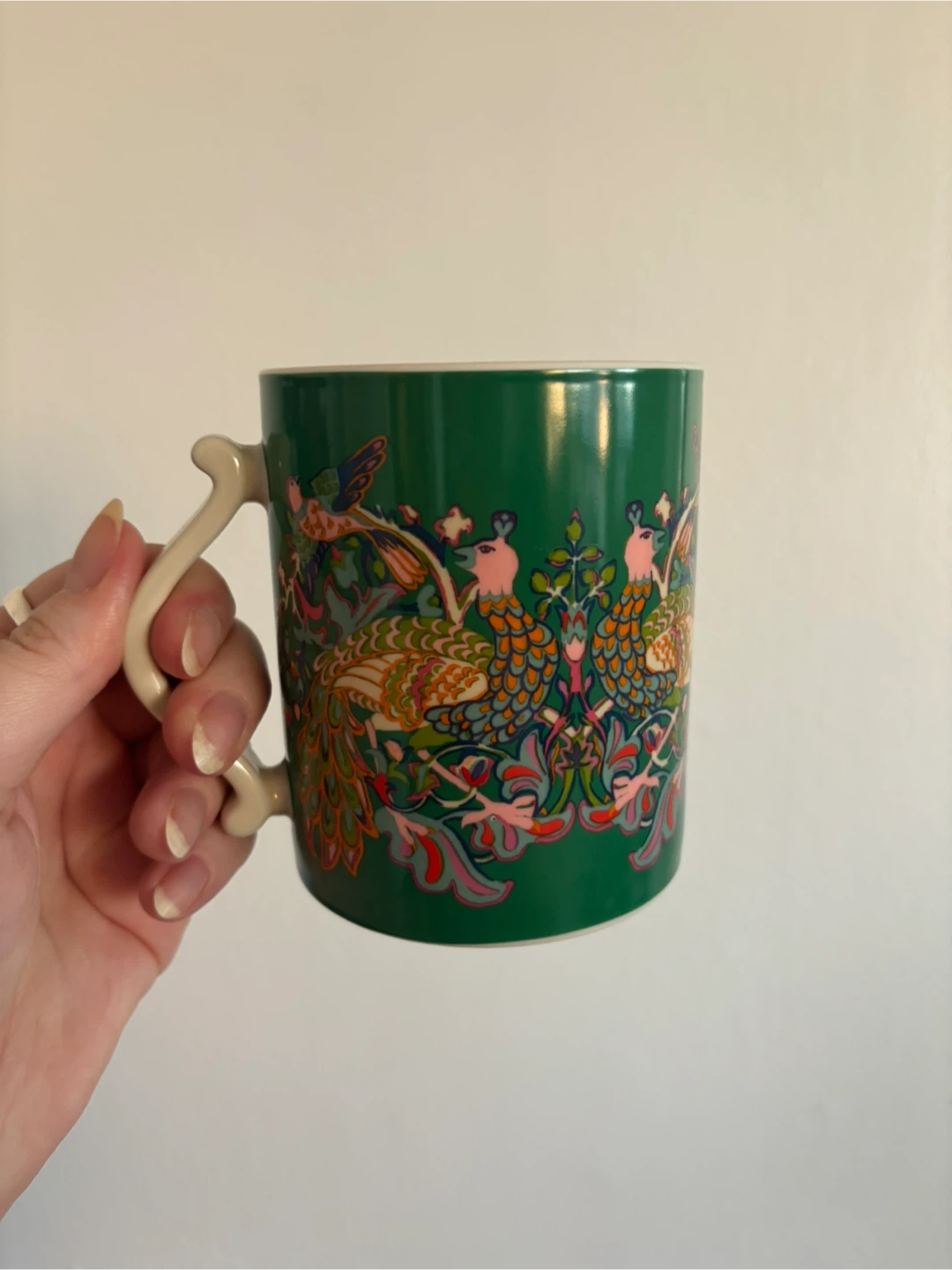 Green Peacock Mug