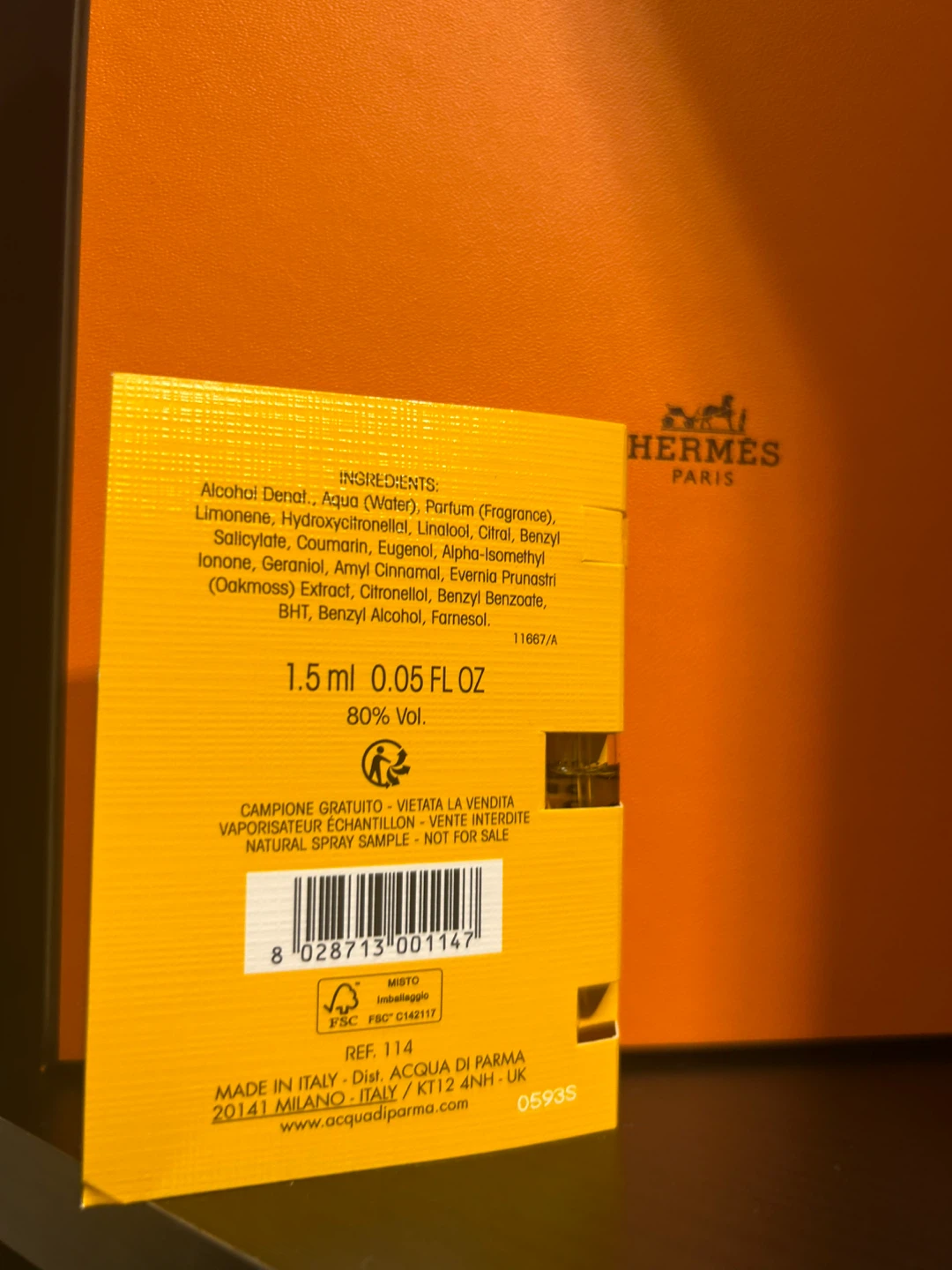 Acqua Di Parma Colonia Eau de Cologne Sample - photo 2