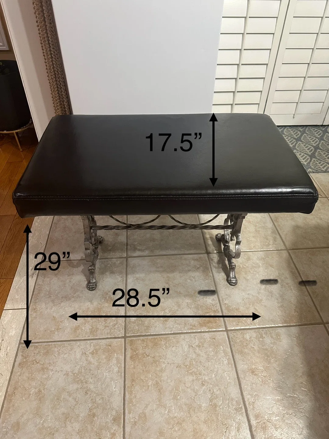 Metal Bench / Swivel Stool thumbnail