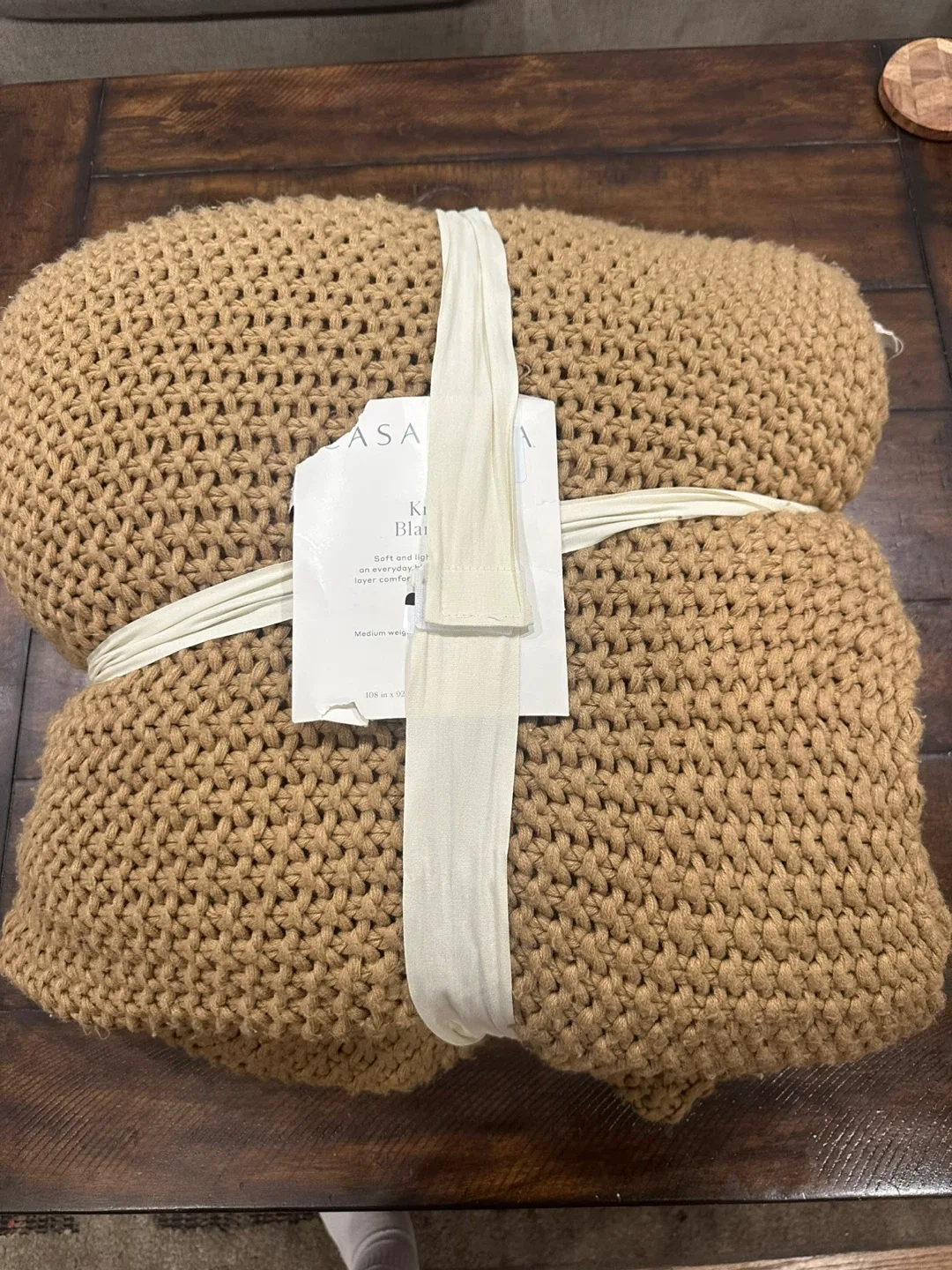 New CasaLina King Chunky Knit Blanket thumbnail