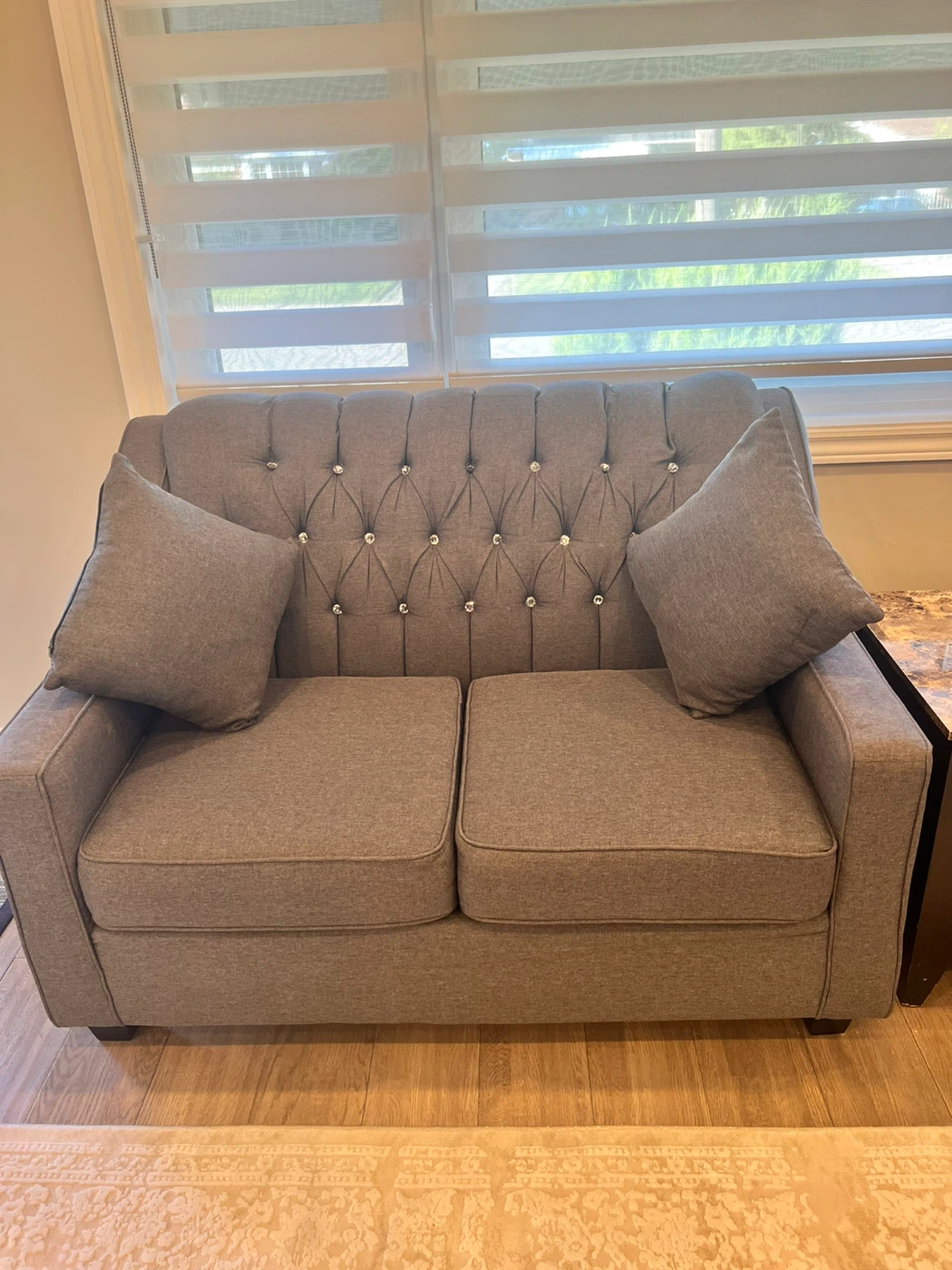 Grey Loveseat, Chair, and Sofa Set - photo 3