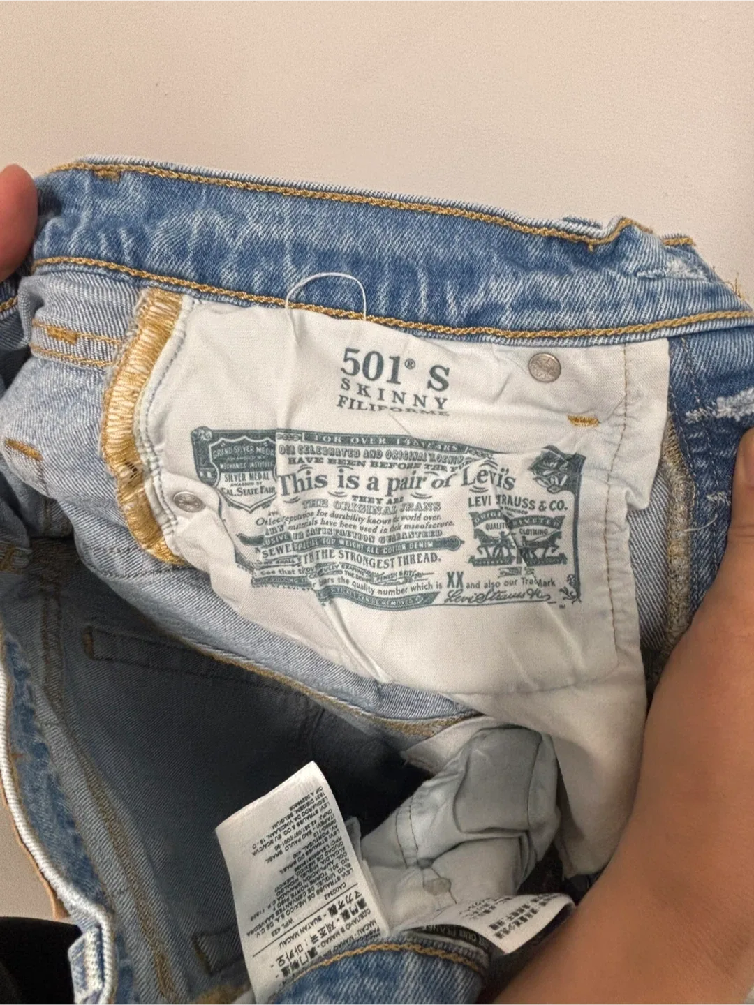 Levi's 501 Skinny Jeans, Size S image indicator(2)