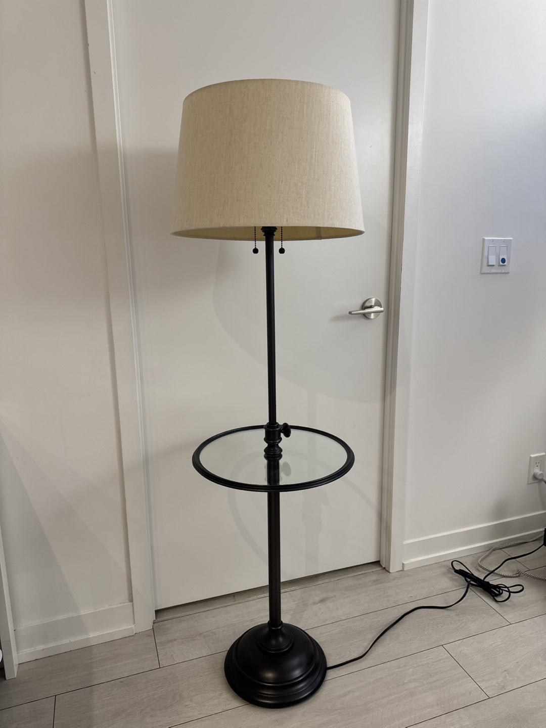 Pottery Barn Chelsea Metal Floor Lamp with Tray Adjustable H - photo 2