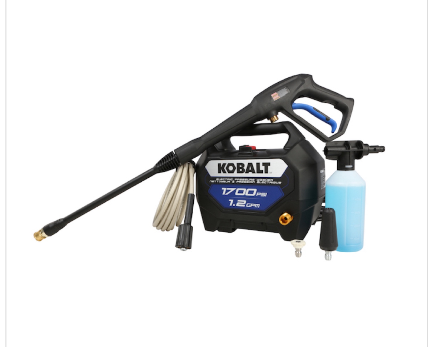 Kobalt 1700 PSI Electric Pressure Washer