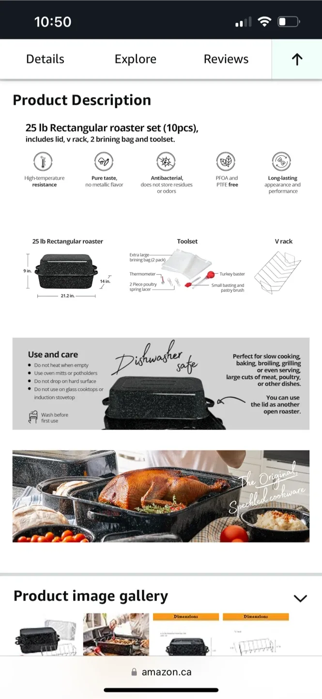 Granite Ware  Rectangular Roaster Set thumbnail