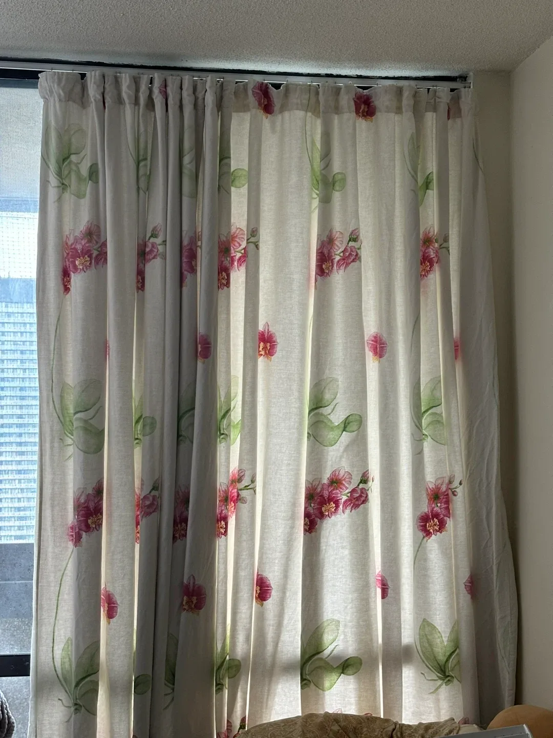 Floral Print Curtain Panel thumbnail