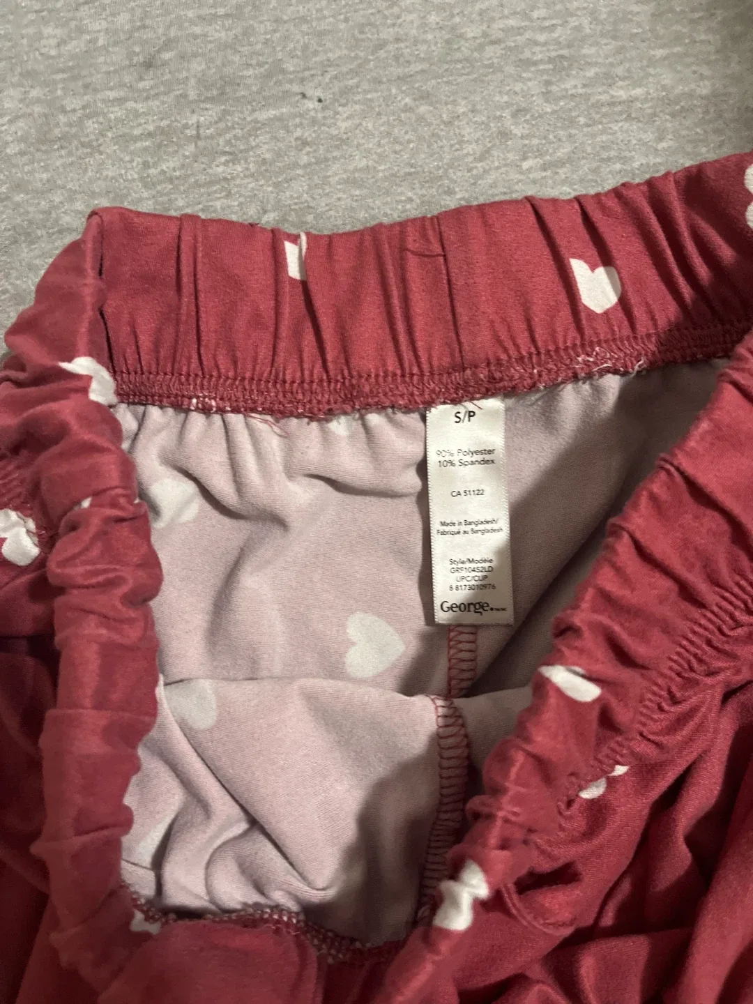 Pink heart PJ set image indicator(3)