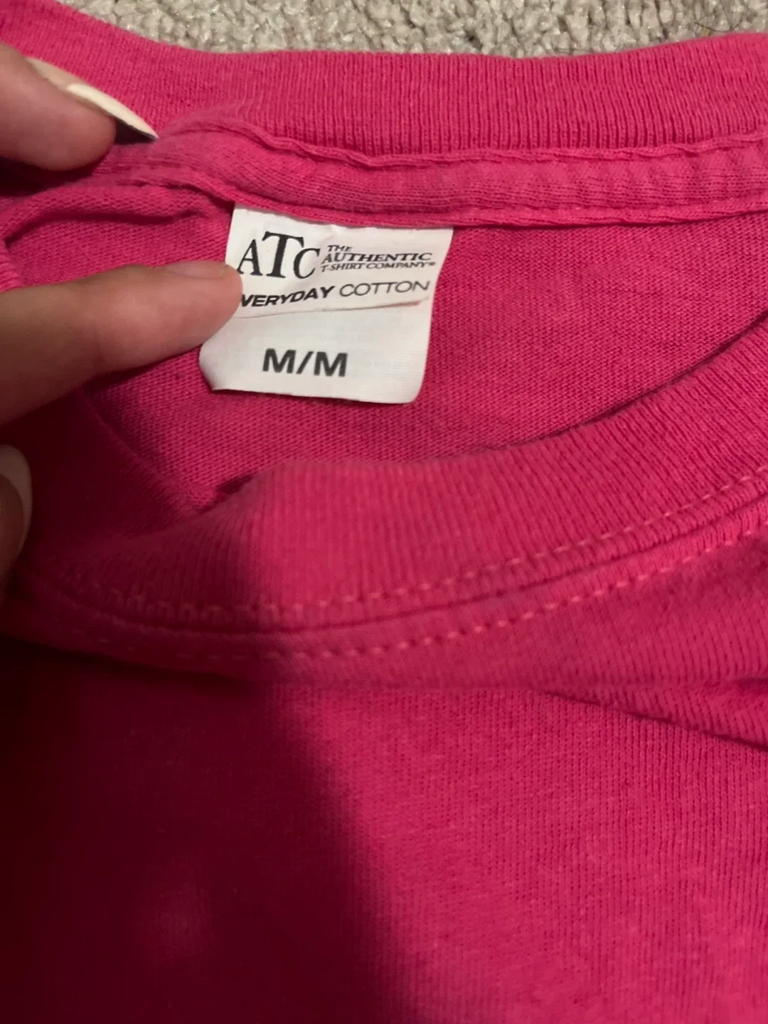 ATC Everyday Cotton Pink T-Shirt - Size M image indicator(2)