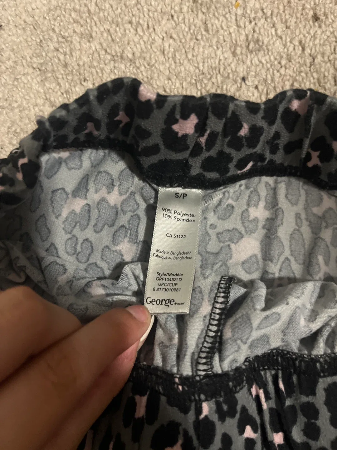 George Leopard Print Lounge Pants - Size S image indicator(2)