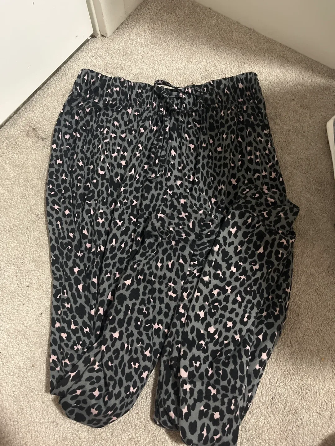 George Leopard Print Lounge Pants - Size S thumbnail