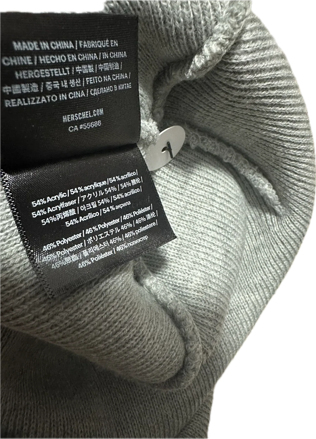 Herschel Elmer Beanie | Heather Light Grey image indicator(6)