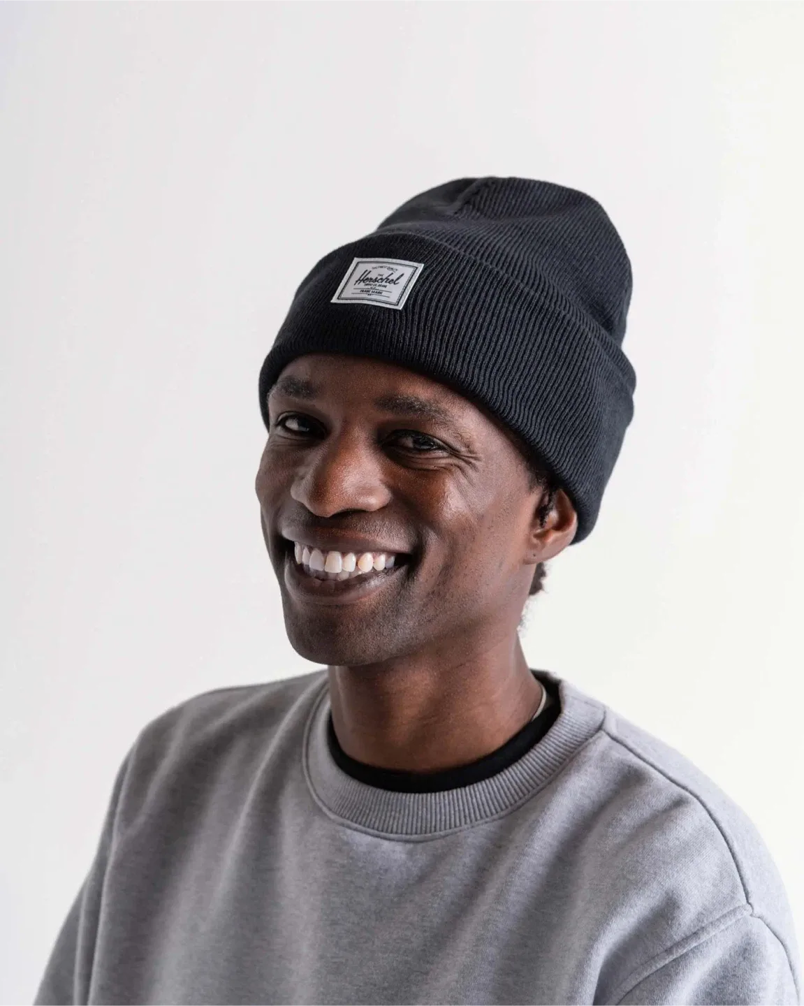 Herschel Elmer Beanie | Heather Light Grey thumbnail
