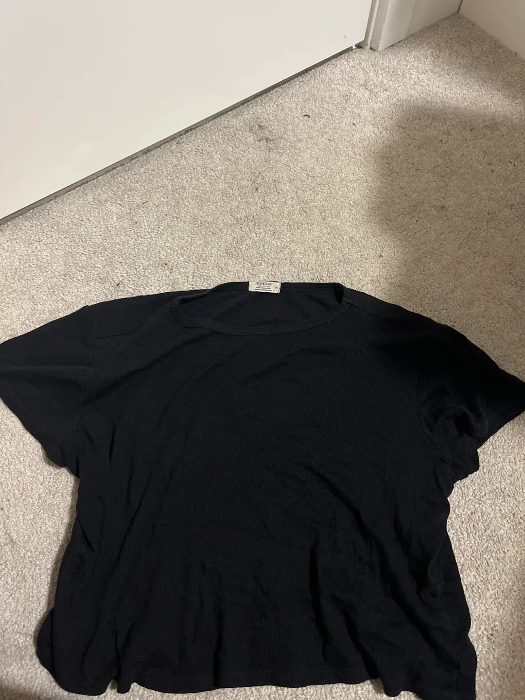 Ardene Basic Black T-Shirt - Size L/G thumbnail