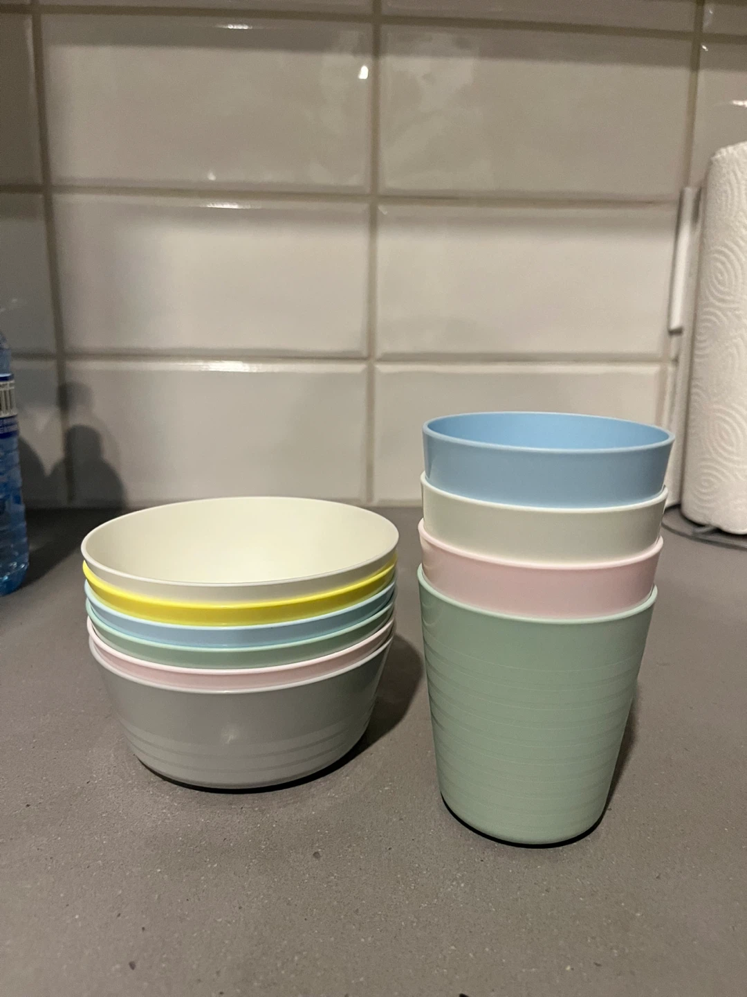 IKEA Kalas Bowls & Cups Pastel Set