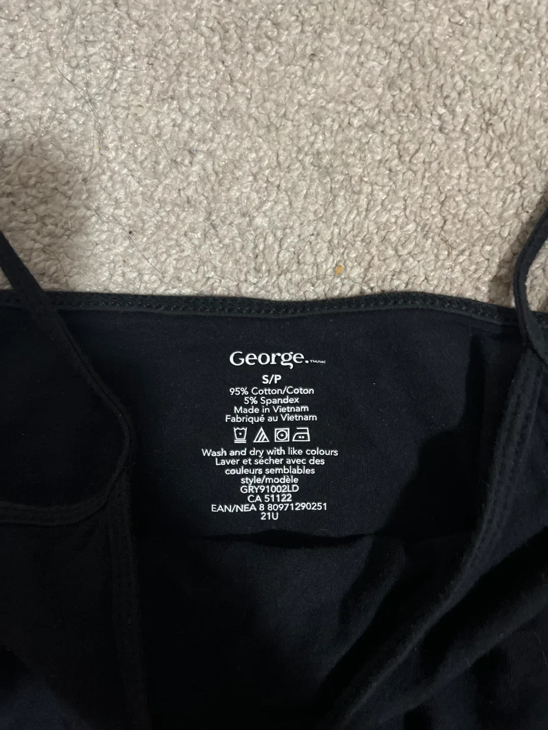 George Black Tank Top - Size S image indicator(2)