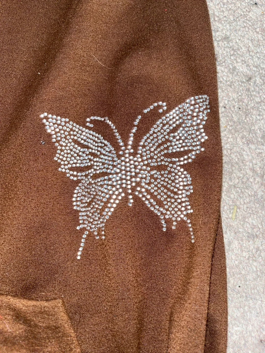 Streetwear Socty Brown Butterfly Sweatpants - L image indicator(2)