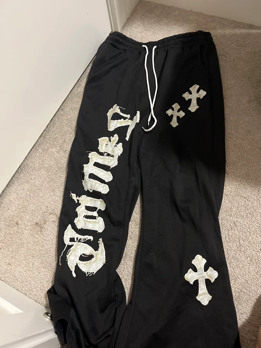 Manfinity Black Sweatpants - Size M thumbnail