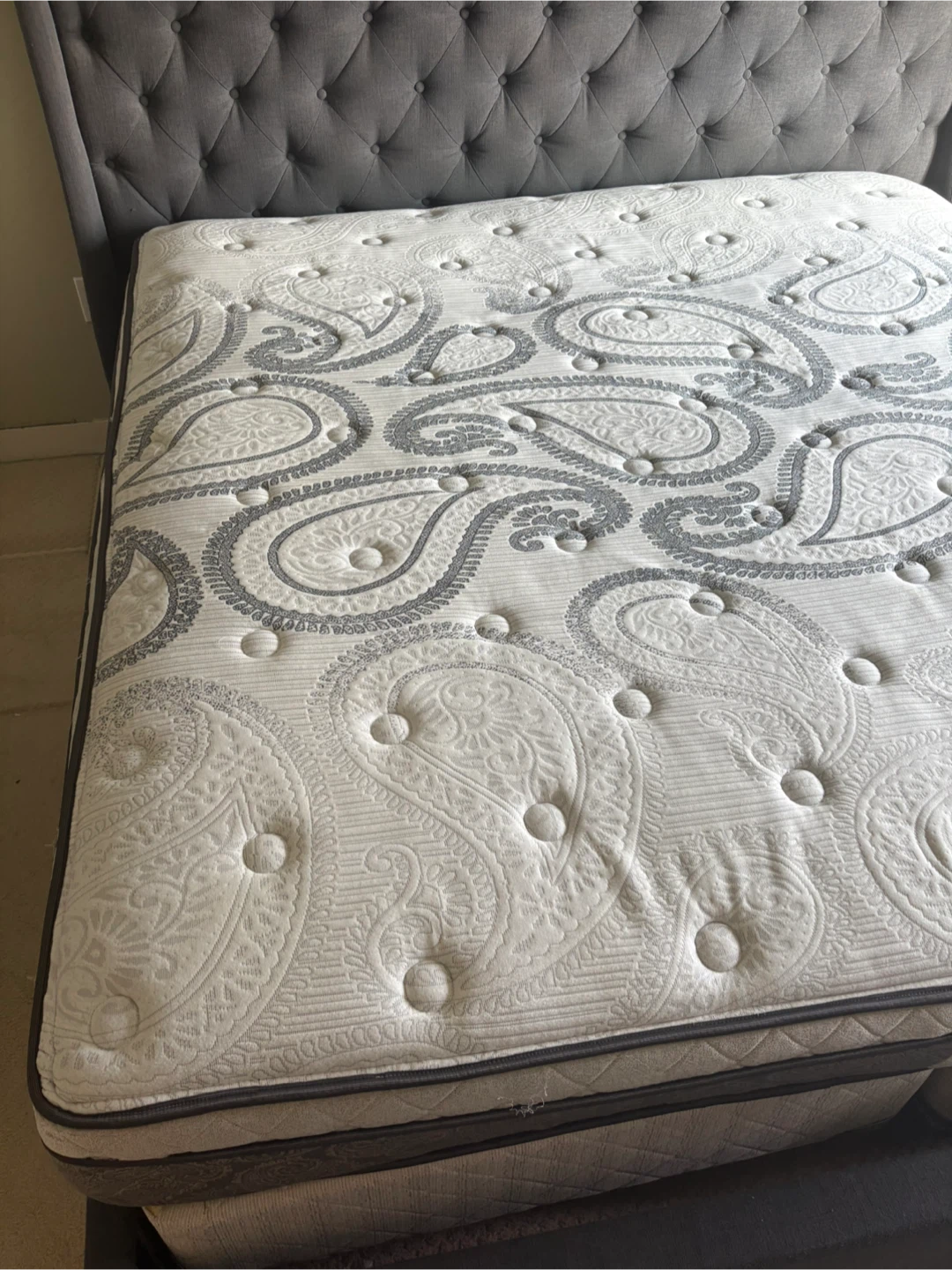 King Bed Frame and Chiropractic Crescent Euro Top Mattress - photo 3