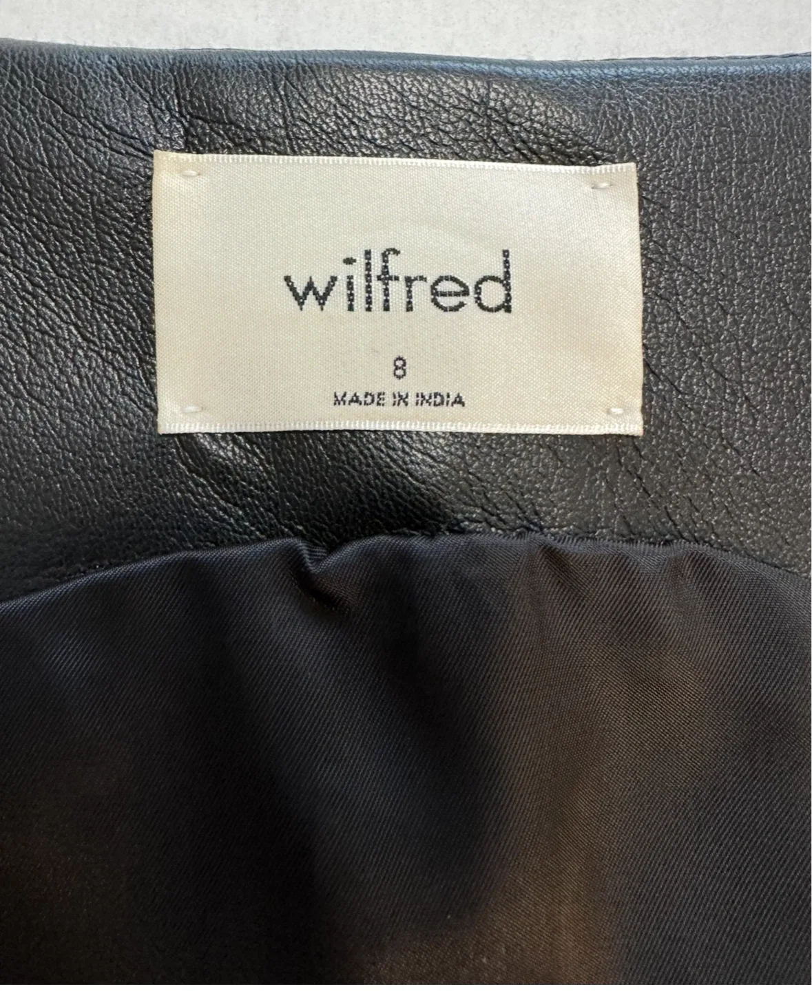 Wilfred Black Faux Leather Vest - Size 8 image indicator(3)