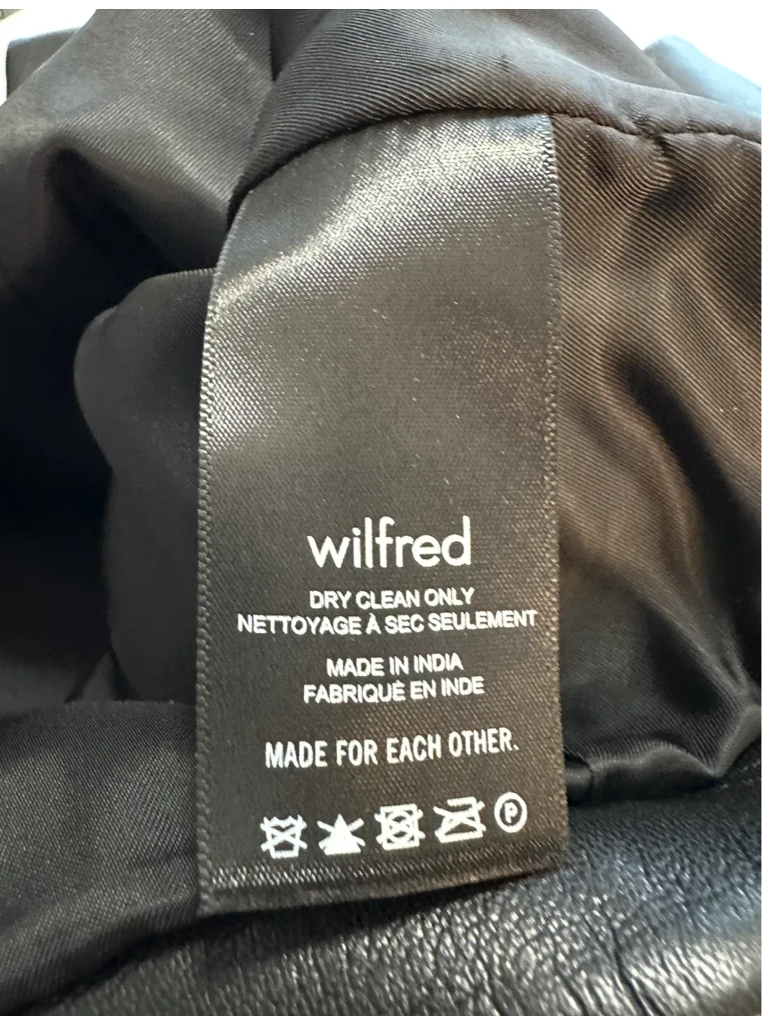 Wilfred Black Faux Leather Vest - Size 8 image indicator(4)