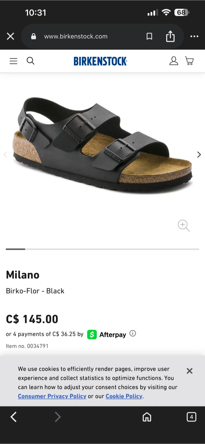 Birkenstock Milano Sandals - Black Men’s 10-10.5 - photo 3