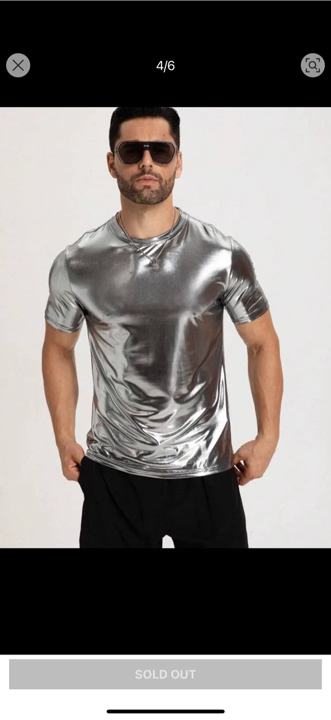Silver Metallic T-Shirt image indicator(3)
