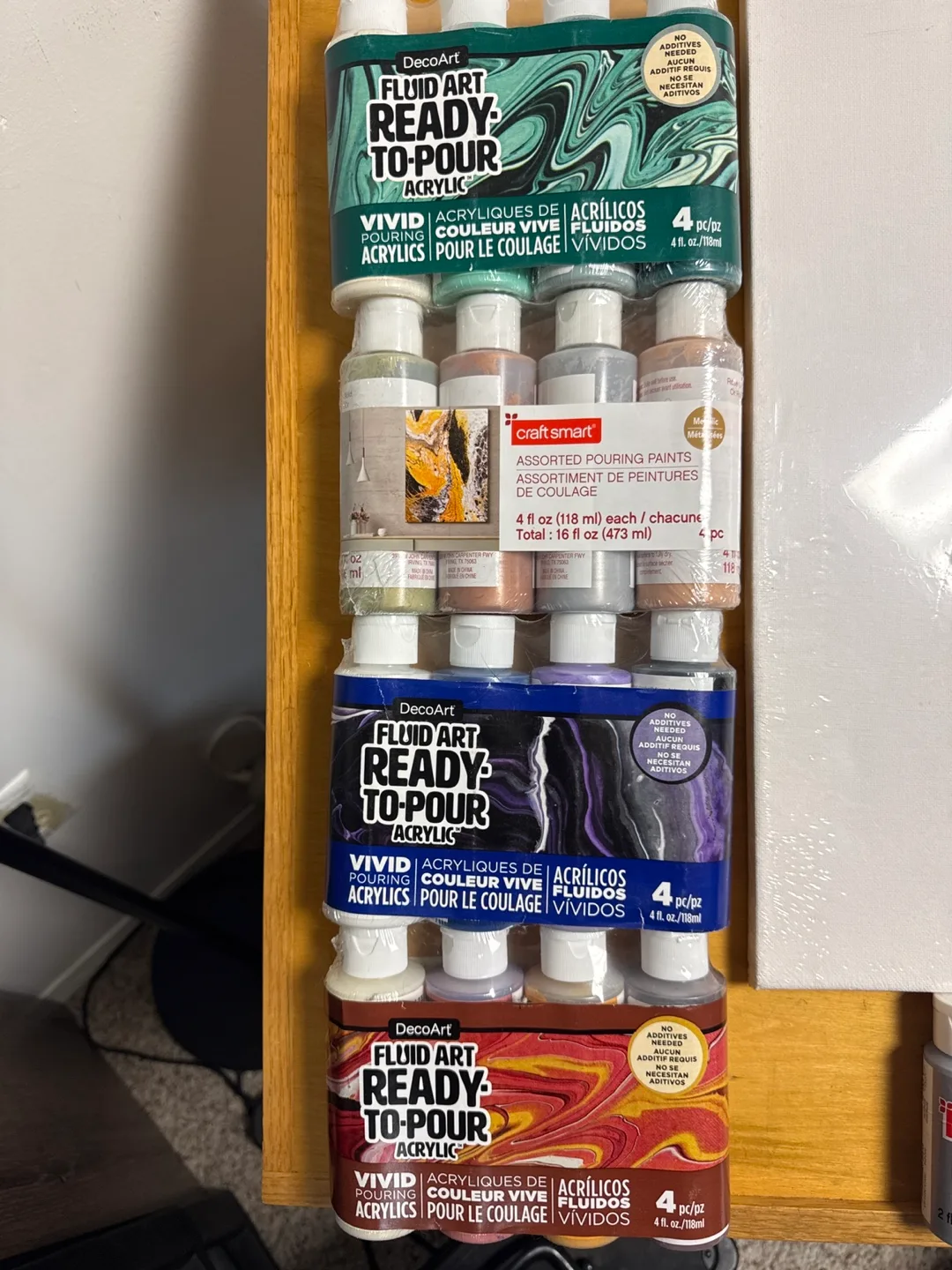 Acrylic Paint Pouring Kits & Assorted Supplies image indicator(2)