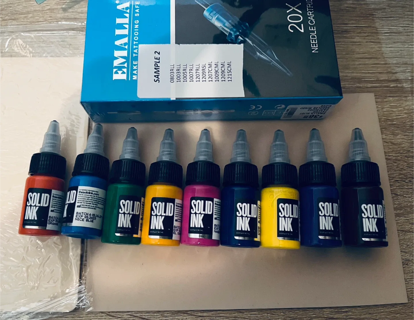 Solid Ink Tattoo Set + Emalla Needle Cartridges thumbnail
