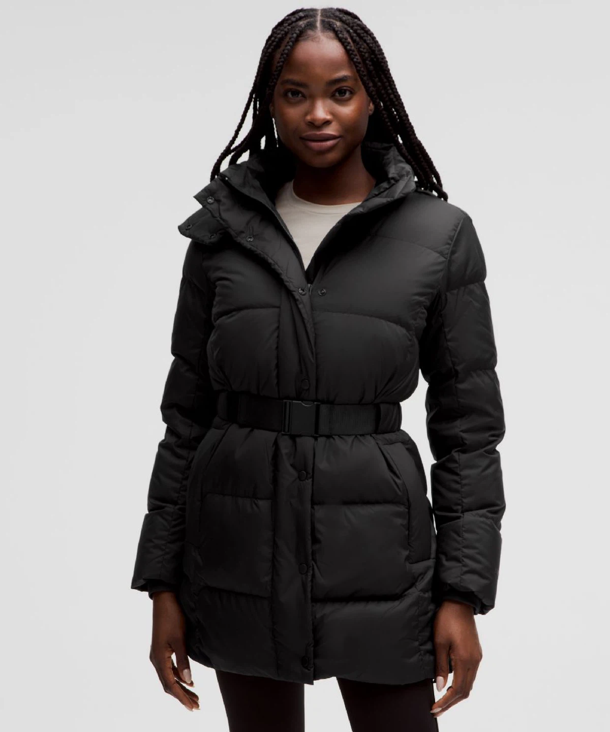 Lululemon Wunder Puff Long Jacket - Black, Size 2 - photo 5