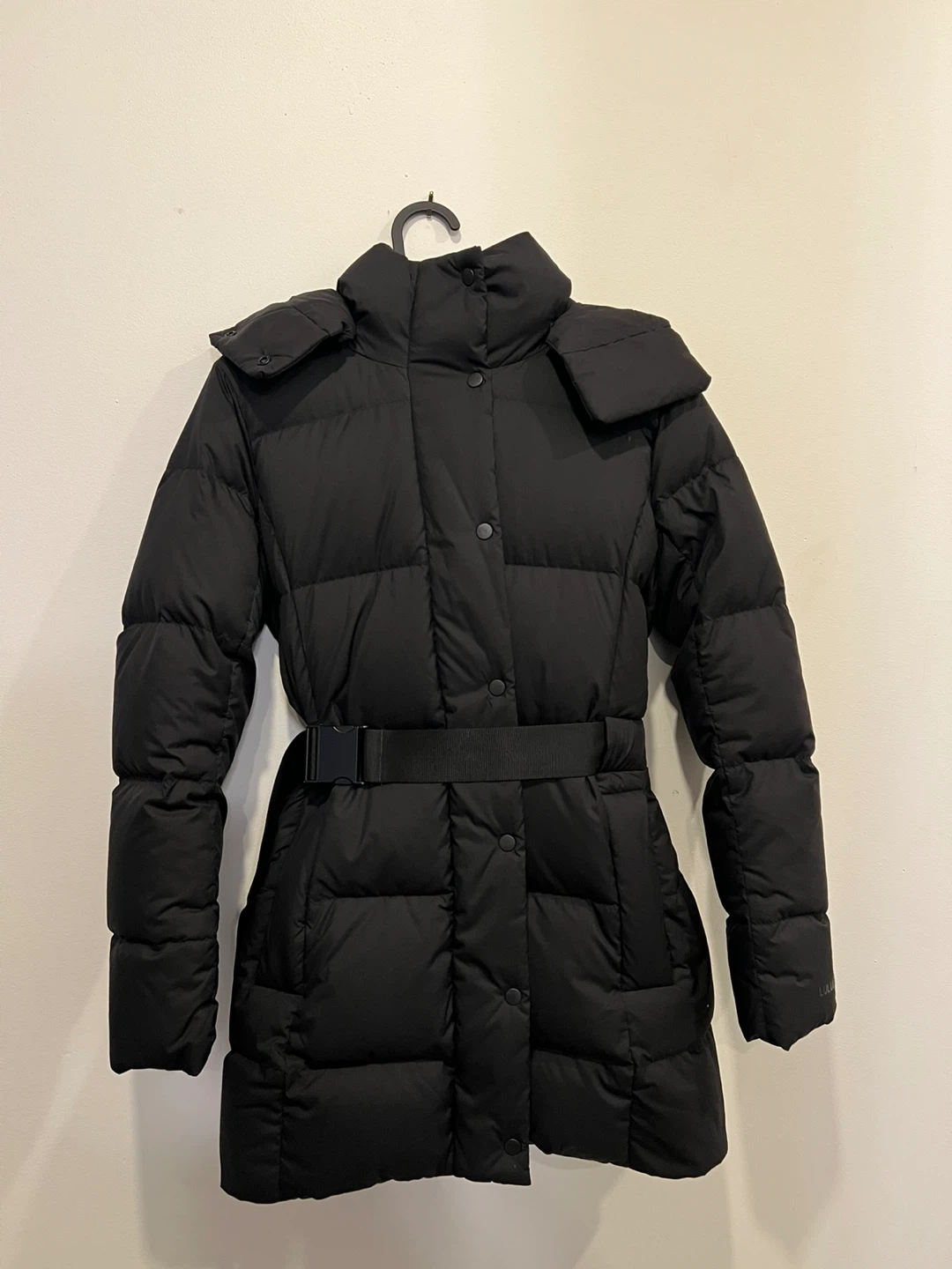 Lululemon Wunder Puff Long Jacket - Black, Size 2