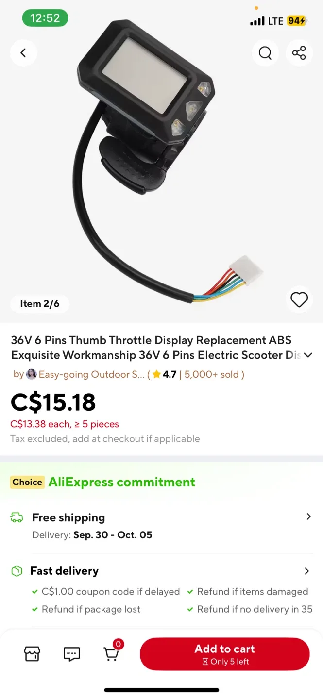 Gyroor Hs8 electric scooter image indicator(7)