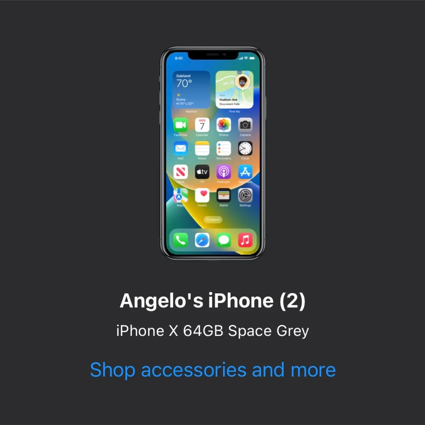 iPhone X 64GB Space Grey image indicator(3)