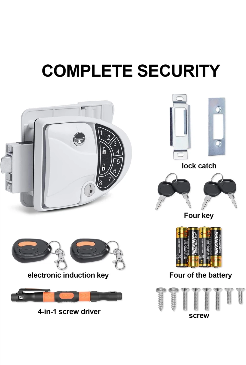 BIGTUR RV Keyless Entry Door Lock - photo 3