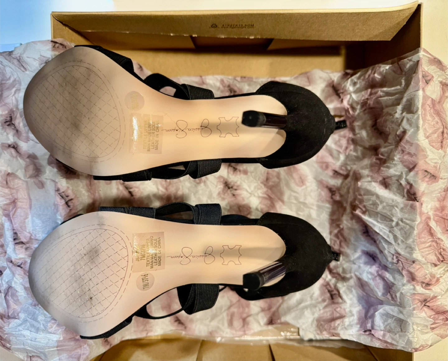 👠 Jessica Simpson Elegant Black Strappy Heels_Size 7.5 M 👠 - photo 4