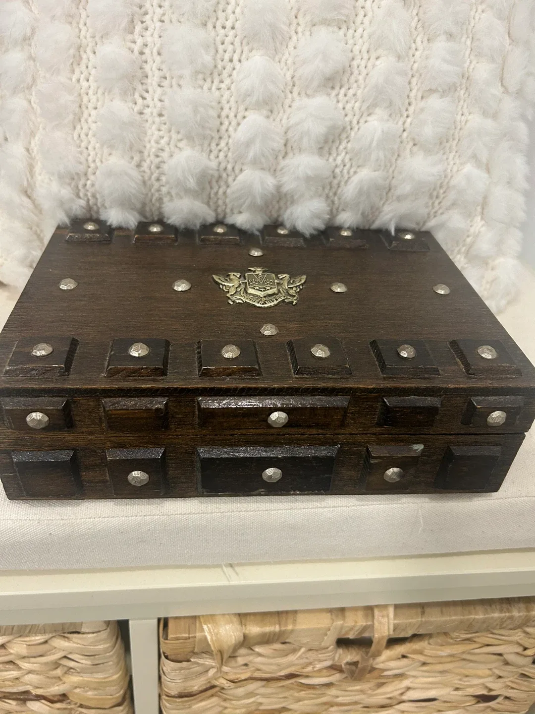 Rare Vintage S. Sper Bijou Wooden chest /jewelrybox thumbnail