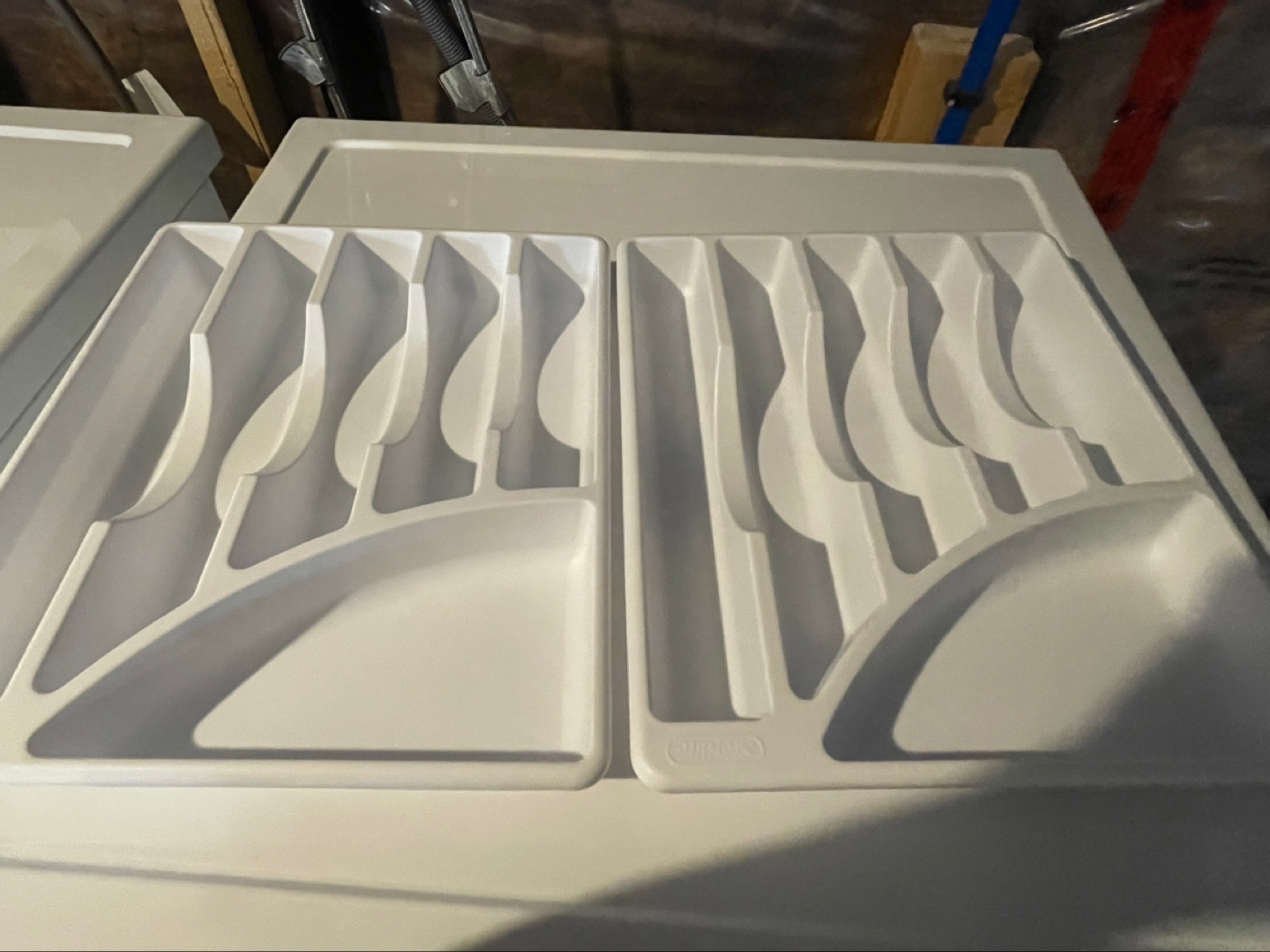 Sterilite White Cutlery Drawer Organizer