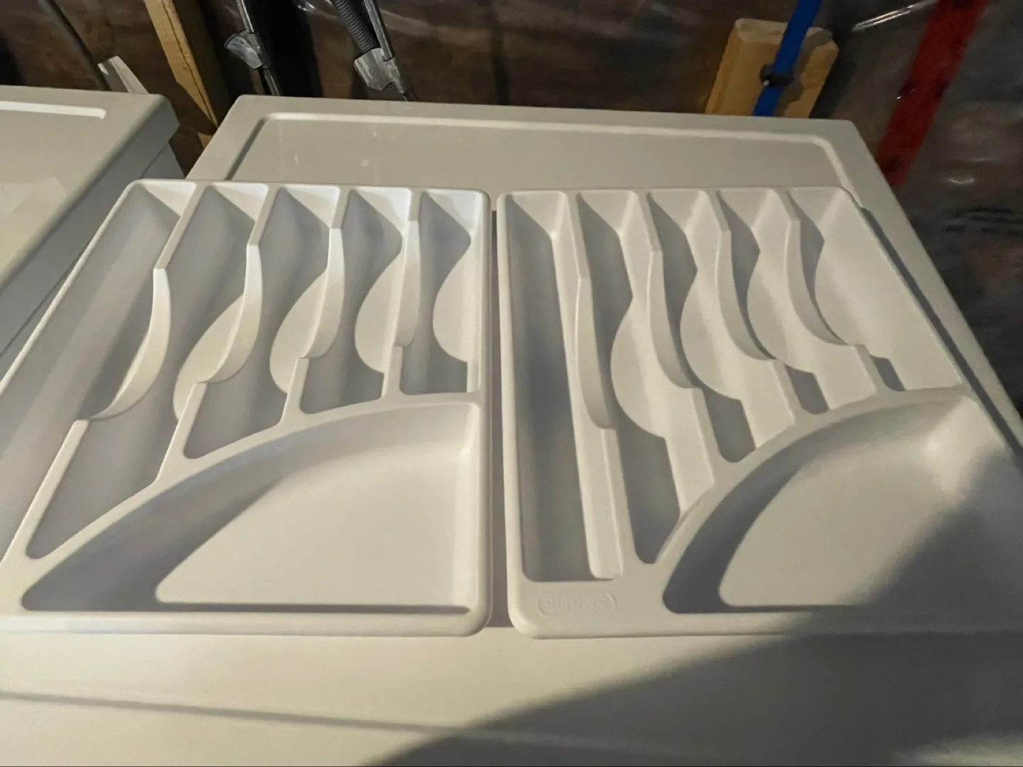 Sterilite White Cutlery Drawer Organizer thumbnail