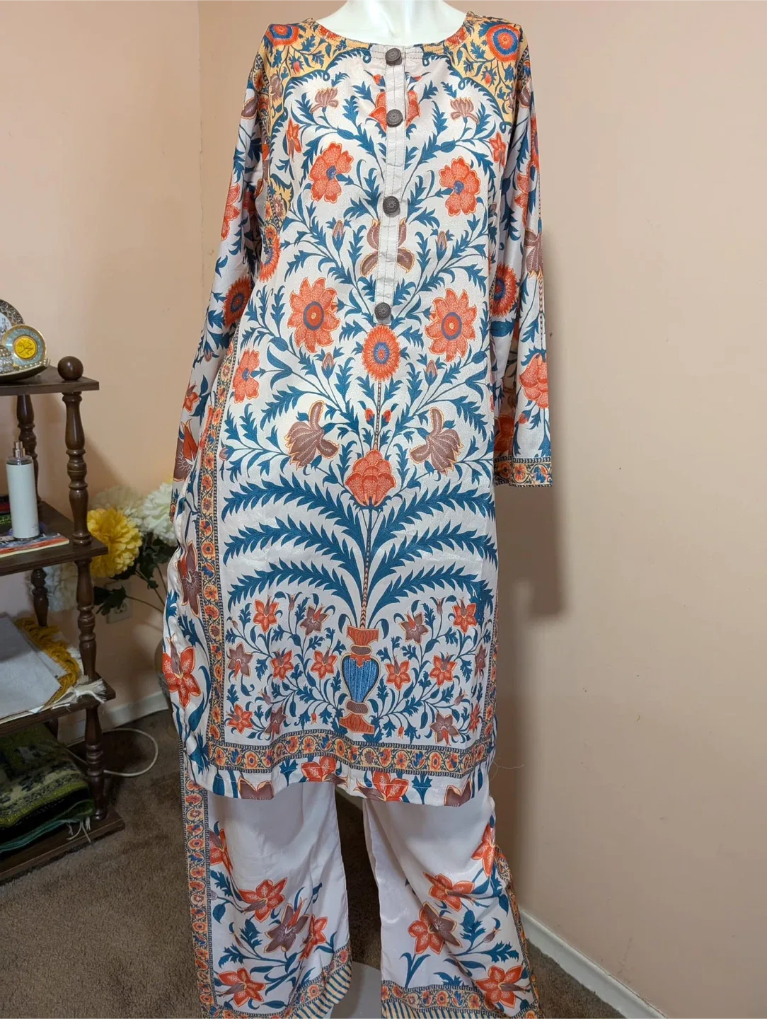 Floral Print 2-Piece Outfit image indicator(2)