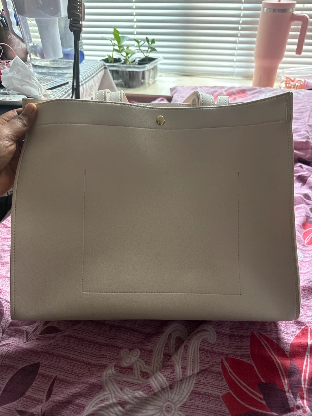 Beige Tote Bag