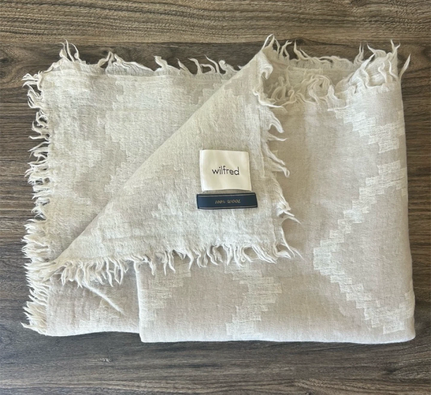 Wilfred wool blanket scarf