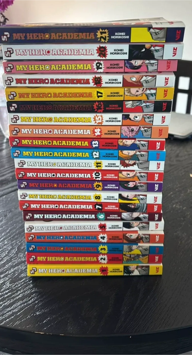 My Hero Academia Manga Volumes 1-21 by Kohei Horikoshi