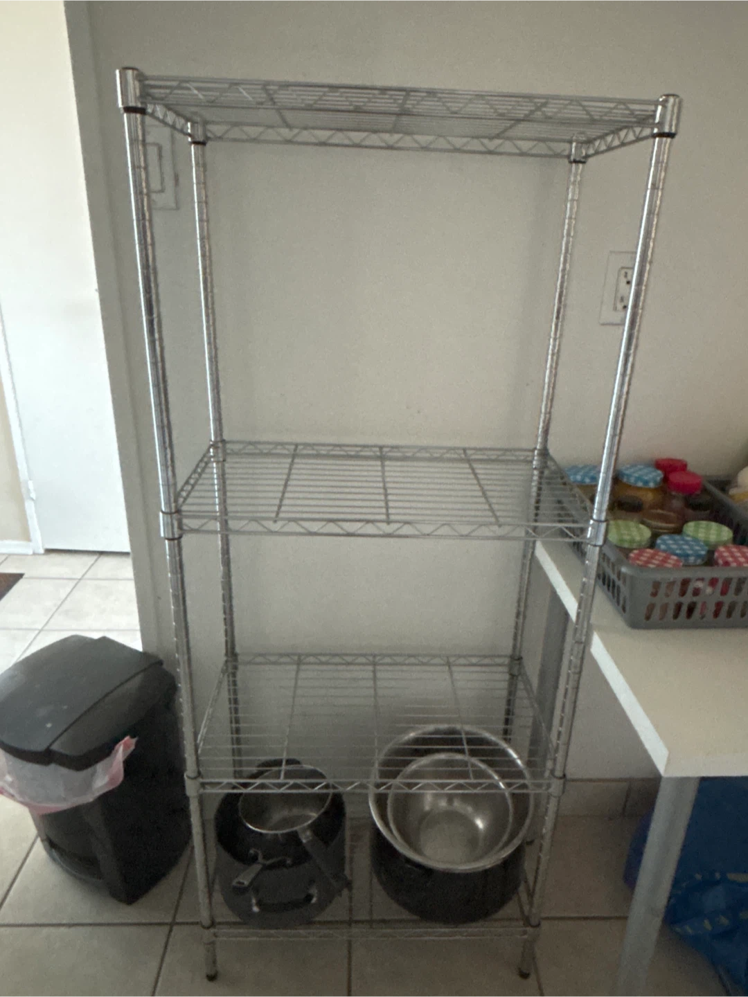 Chrome Wire Shelving Rack